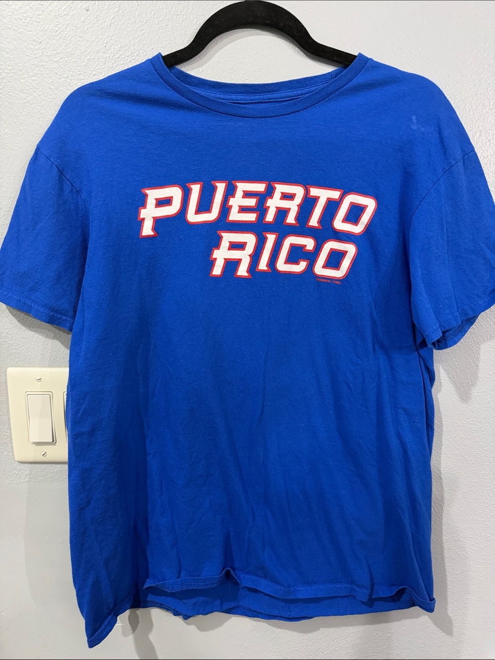 Puerto Rico Graphic Tee - Royal Blue Short Sleeve Shirt